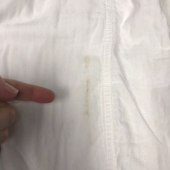 J. Jill Crop Pant Womens 18 Plus White Roll Tab Cuff Pull On Elastic Waist AS IS - Picture 8 of 11